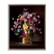 Stupell Industries Bouquet in Dog Vase Framed Floater Canvas Wall Art Design by Reinders